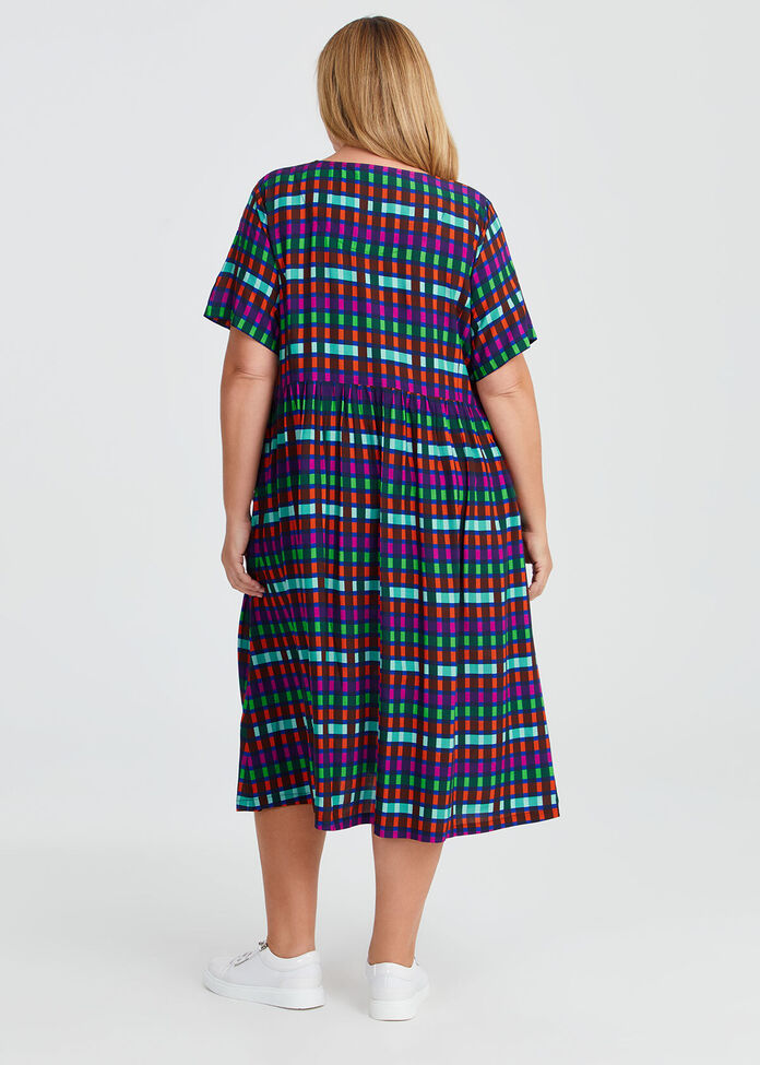 Natural Pocket Midi Dress, , hi-res