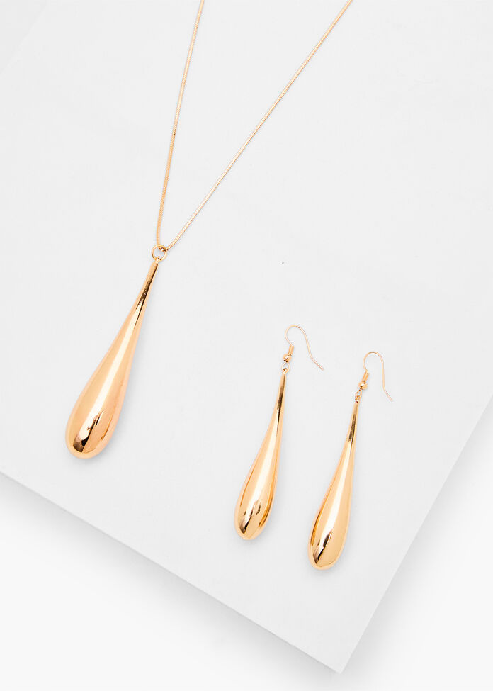Shiny Drop Earrings, , hi-res