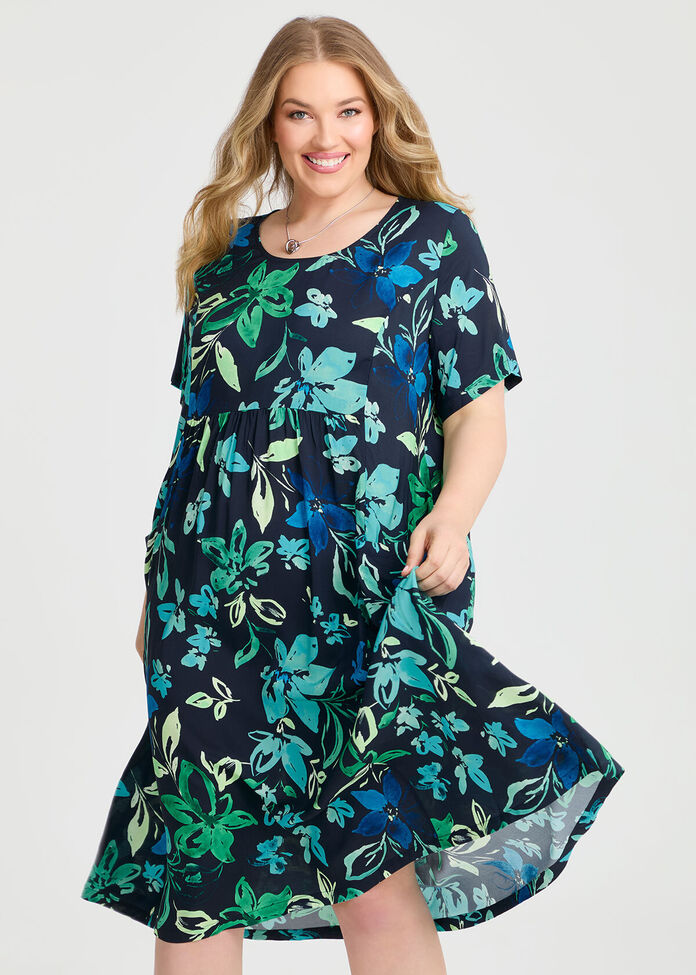 Tina Natural Pocket Midi Dress, , hi-res