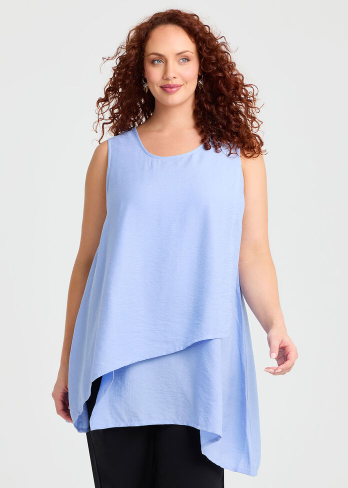 Natural Layering Sleeveless Top, , hi-res