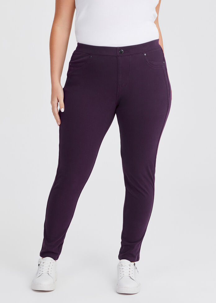 Shop Plus Size The New Best Friend Jegging, Purple Taking Shape NZ