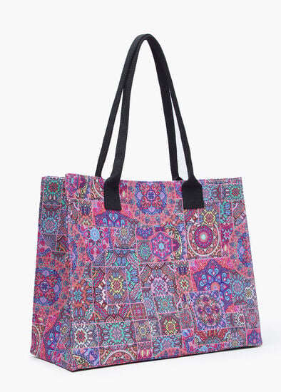 Printed Structured Tote