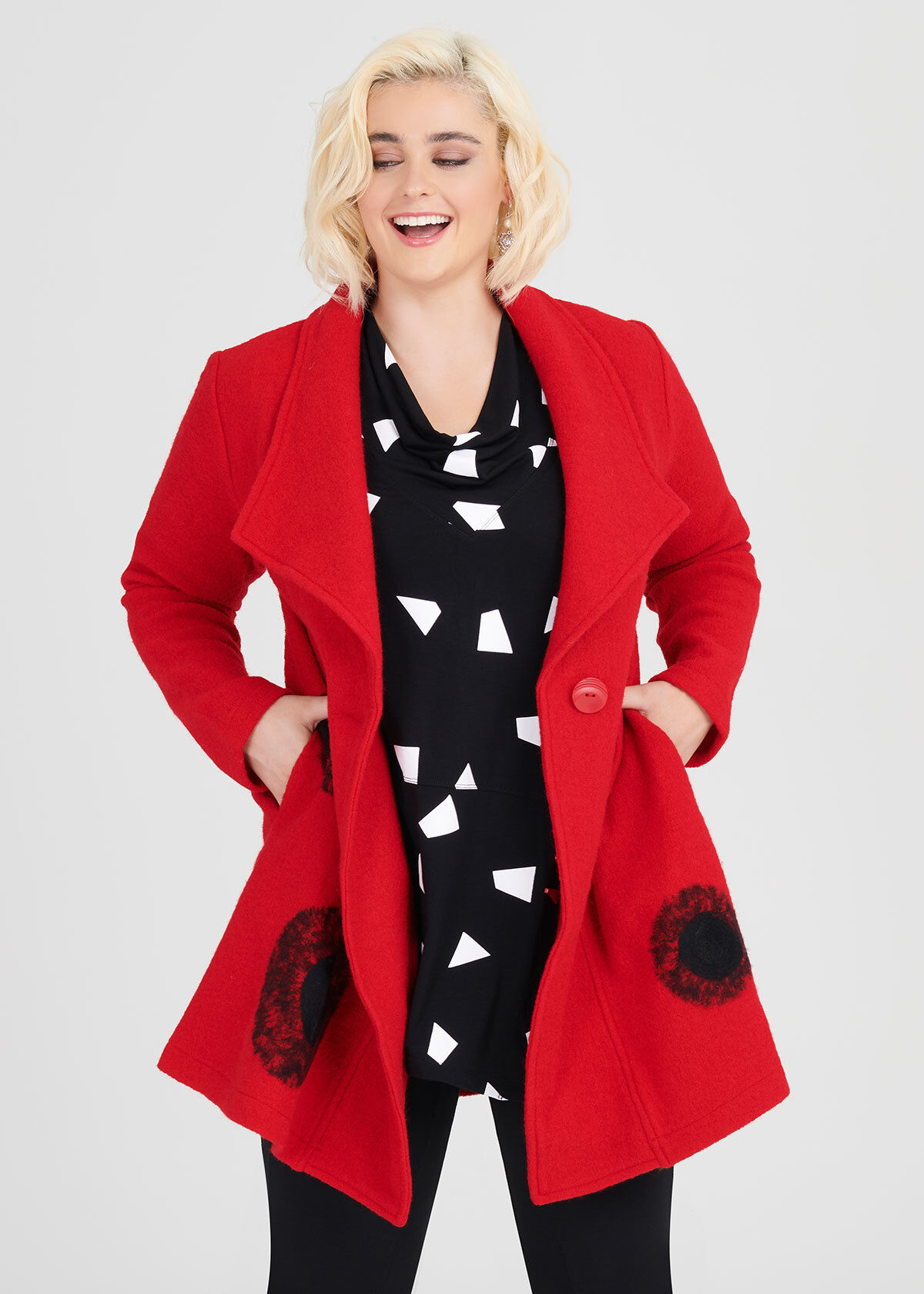 Frankie Boiled Wool Coat