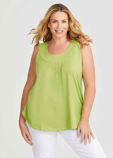 Plus Size Good Earth Australian Cotton Element Tank