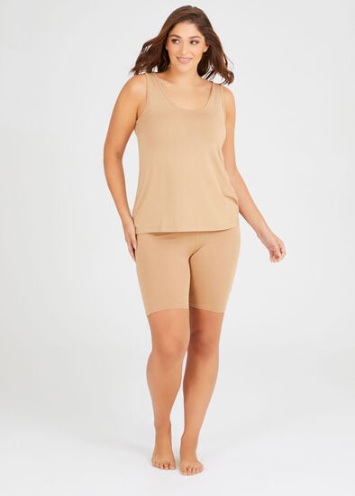 Plus Size Bamboo Anti Chafe Crop Short