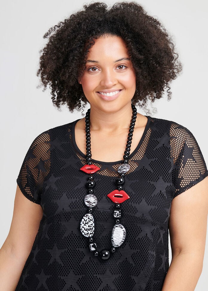 Kiss And Tell Necklace, , hi-res