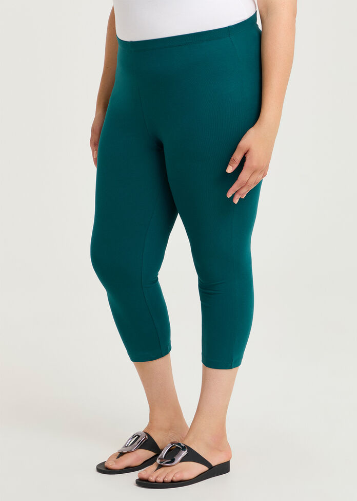 Good Earth Australian Cotton Crop Legging, , hi-res