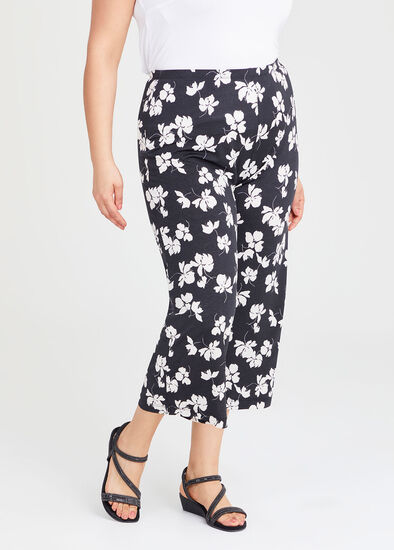 Plus Size Pull On Culotte Pant