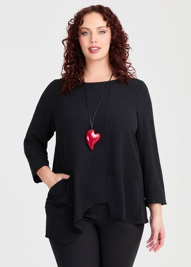 Plus Size Soft Drape Adele Long Sleeve Top