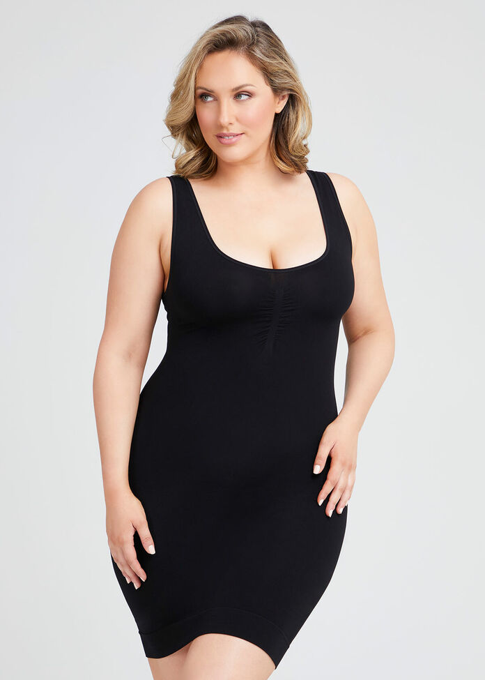 Shop Plus Size Bamboo Seamless Dress in Black | Taking Shape AU