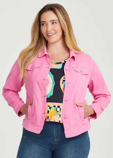 Plus Size Lyocell Blend Stretch Jacket