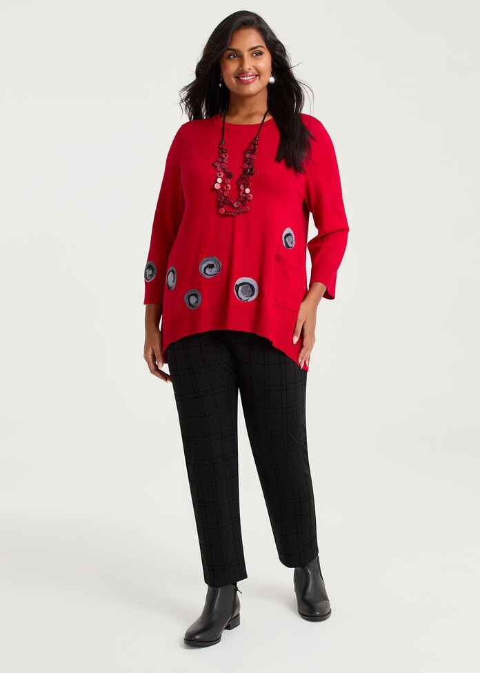 Felt Spot Natural Tulip Jumper, , hi-res