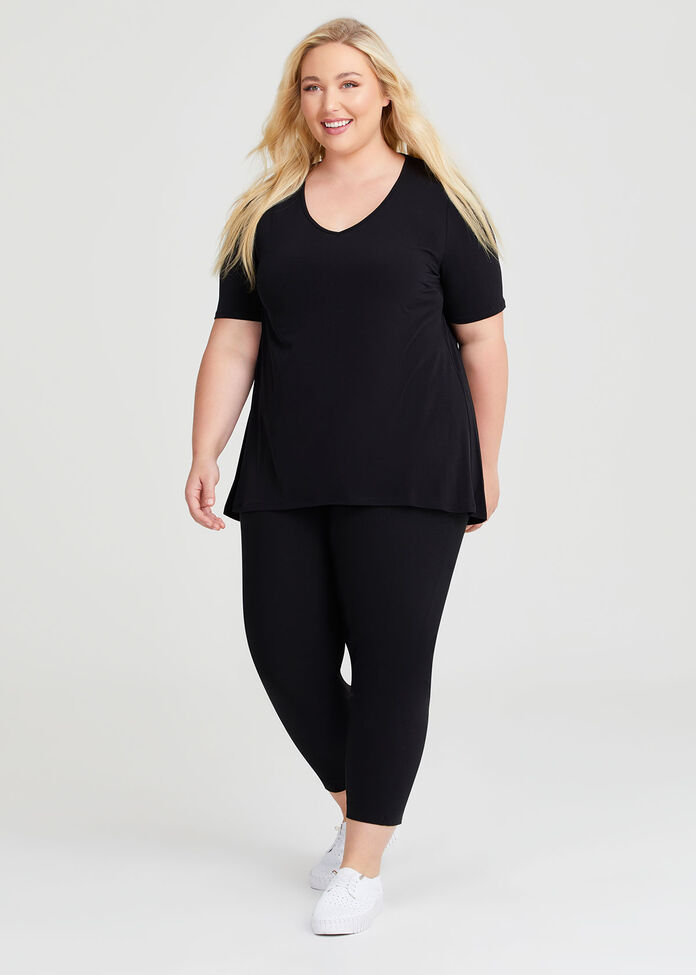 Strive V Neck Short Sleeve Top, , hi-res