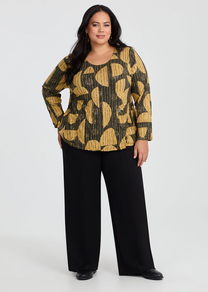 Foil & Bamboo Crush Top, , hi-res
