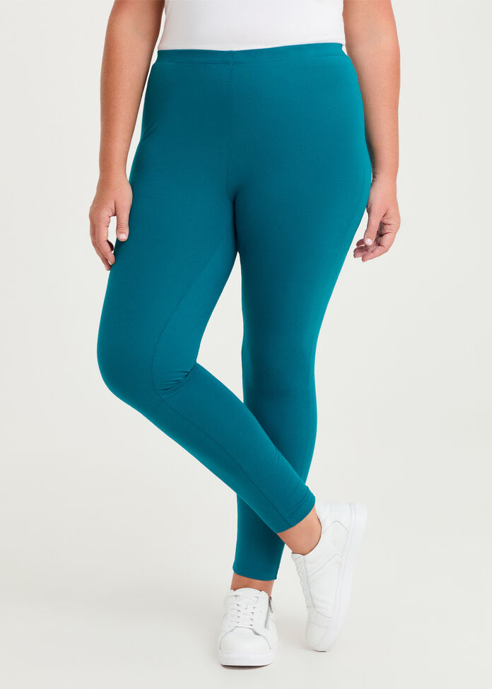 Good Earth Australian Cotton Full Length Legging, , hi-res