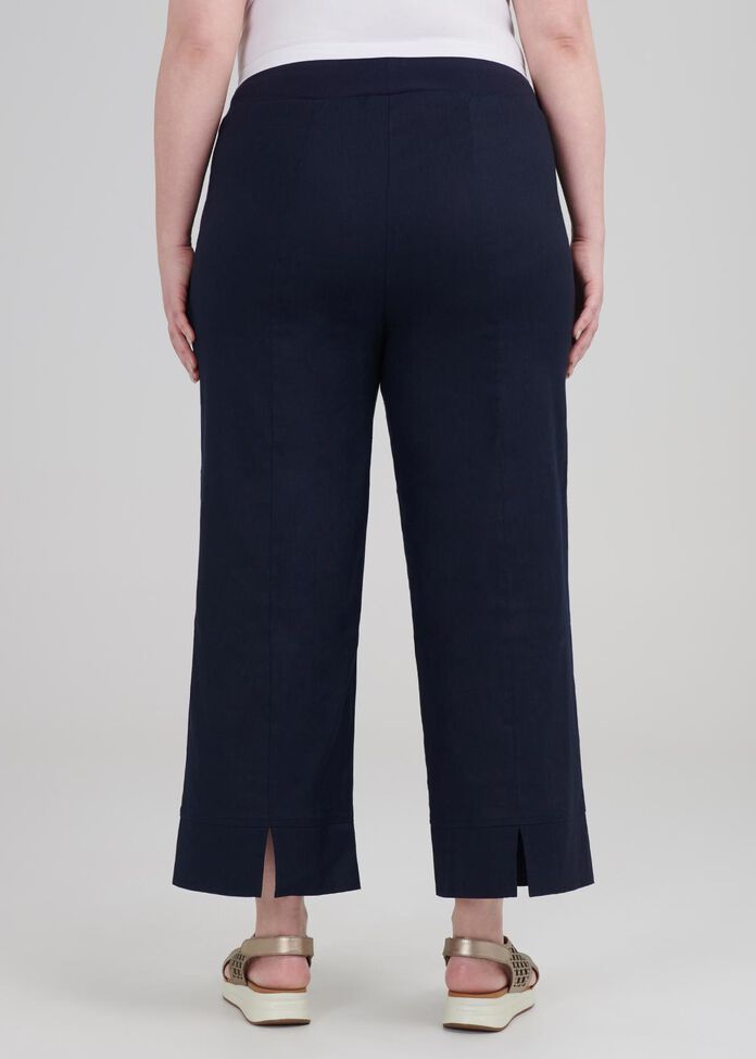 Linen Oasis Crop Pant, , hi-res