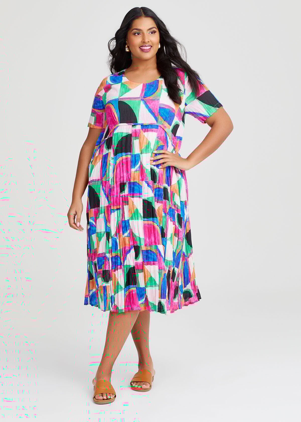 Women's cotton sundresses plus size cheap
