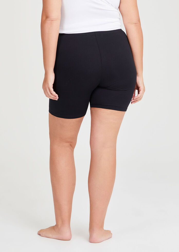 Shop Plus Size Australian Cotton Anti Chafe Short in Black Taking Shape AU