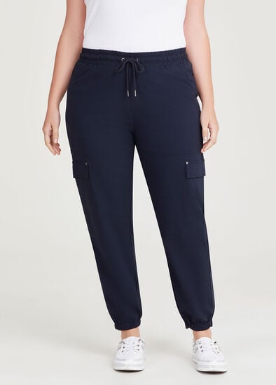 Plus Size Castaway Pull On Cargo Pant