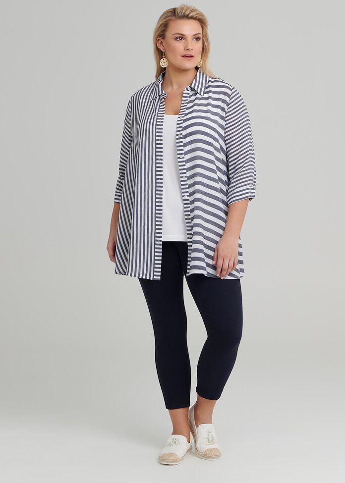 Stripe Mix Shirt, , hi-res