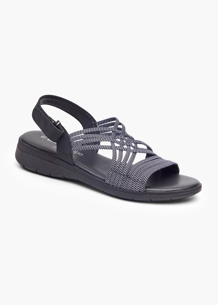 Shop Pink Elastic Flex Comfort Sandal Comfortable Shoes Taking