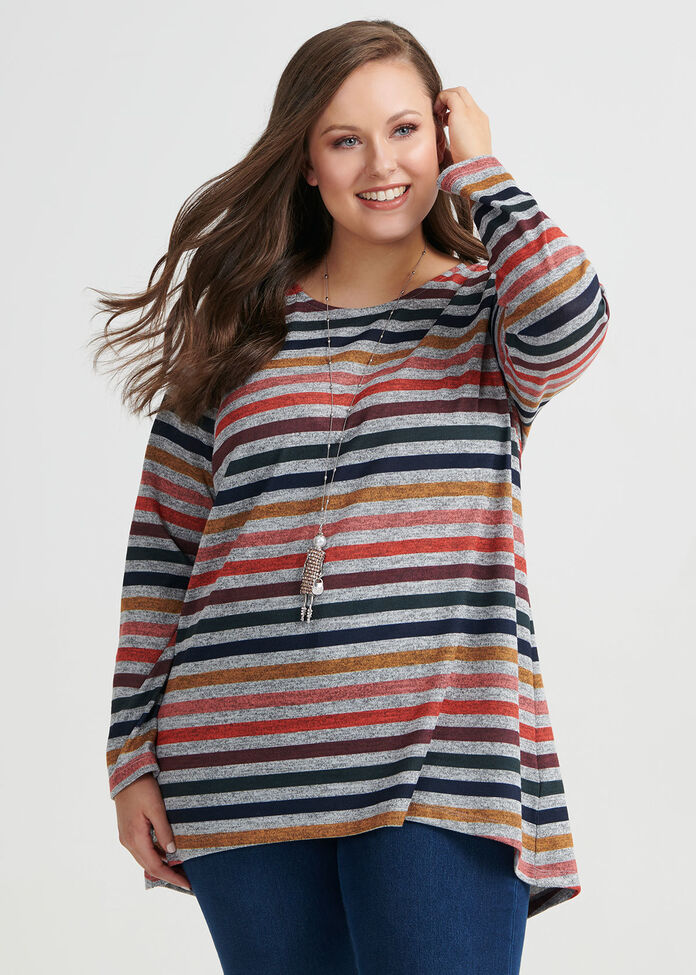 Multi Stripe Top, , hi-res