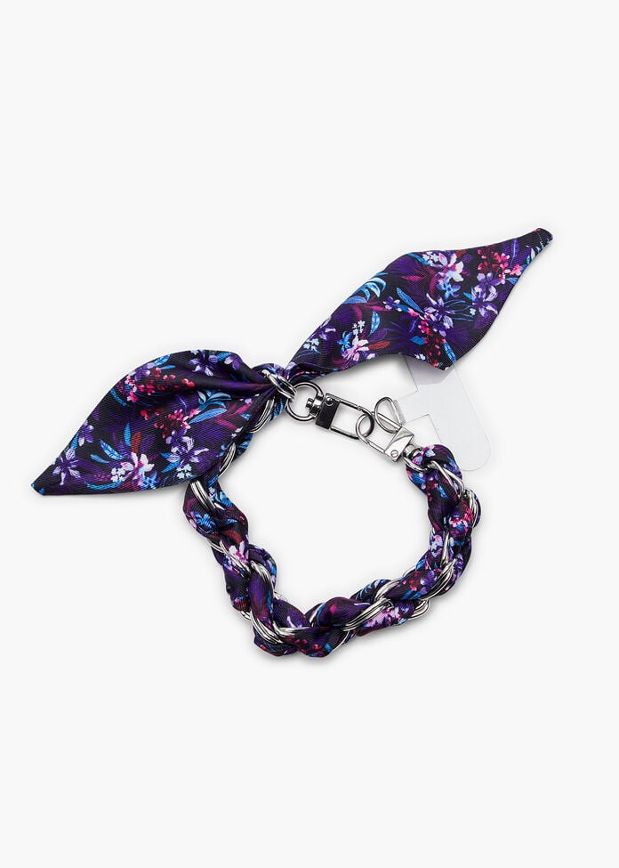 Tropical Scarf Phone Wristlet, , hi-res