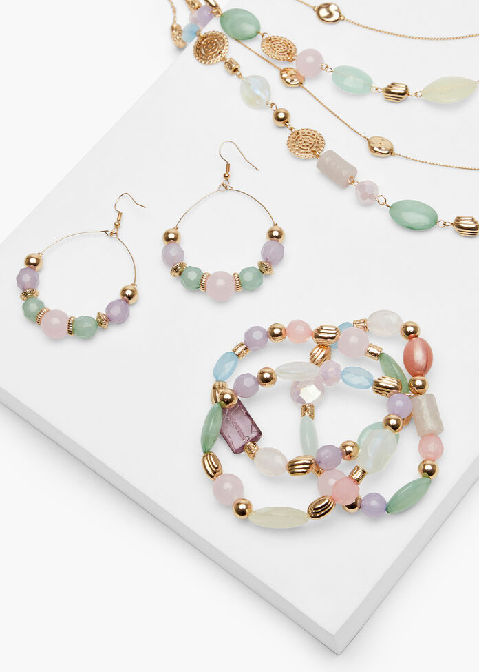 Resin Vibes Hoop Earrings, , hi-res