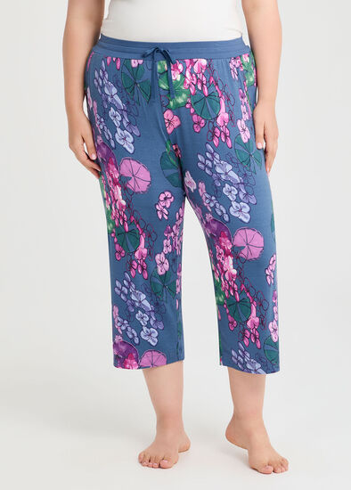 Plus Size Bamboo Summer Bloom Pyjama Pant