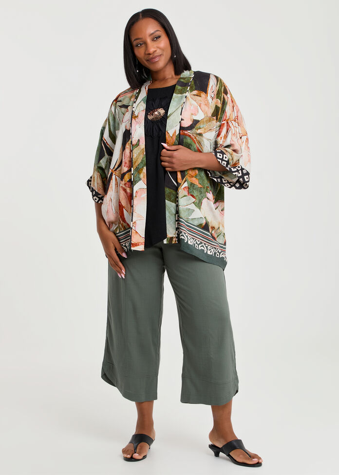Natural Linden Kimono, , hi-res
