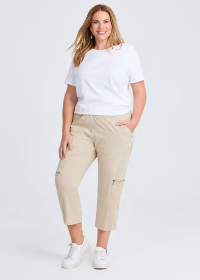 Plus Size Castaway Cargo 3/4 Pocket Pant
