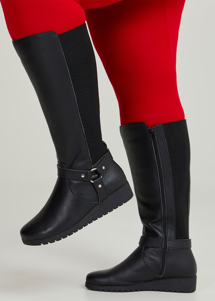 Leather Knee High Boot, , hi-res