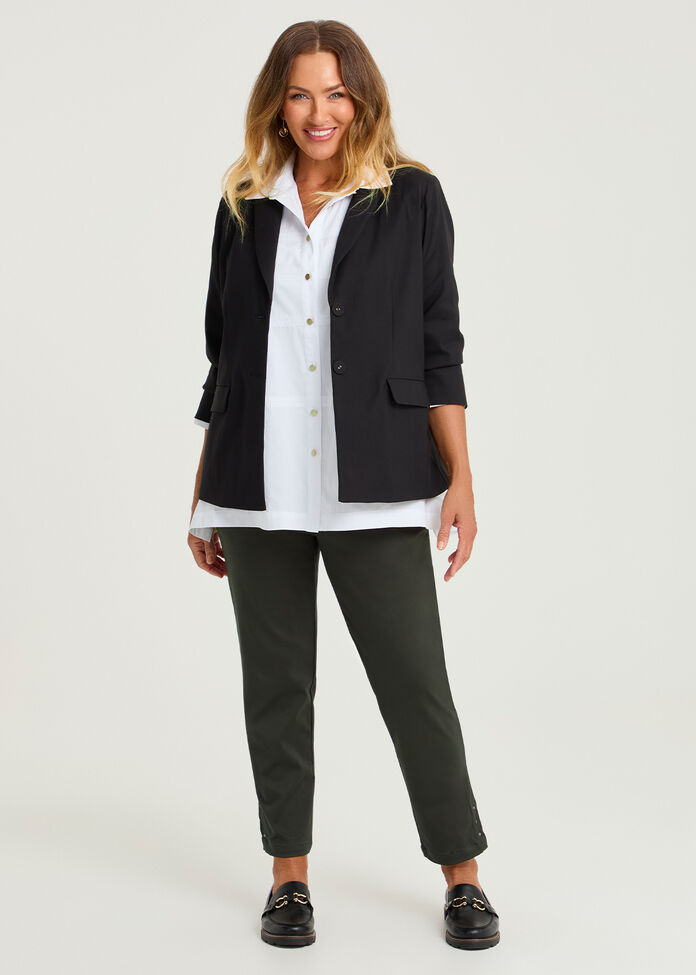 Medina Slim Leg Natural Pant, , hi-res