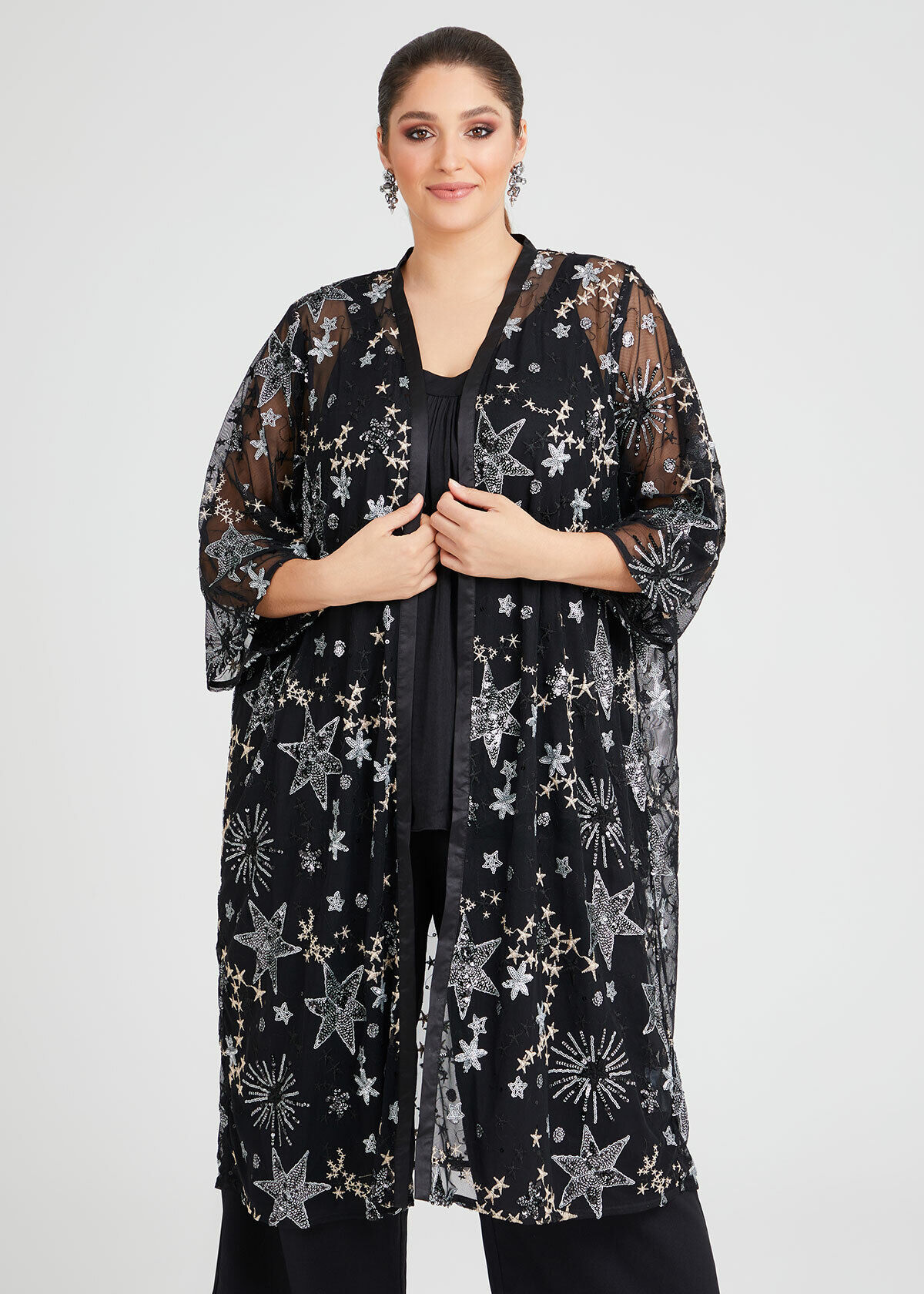 Shop Starry Skies Sequin Kimono | Sizes 