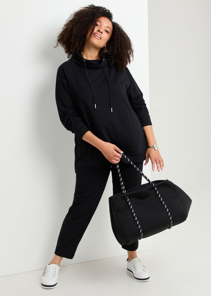 Drawstring Collar Sweat, , hi-res