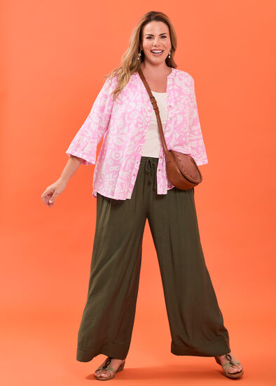 Plus Size Pink Batik Outfit