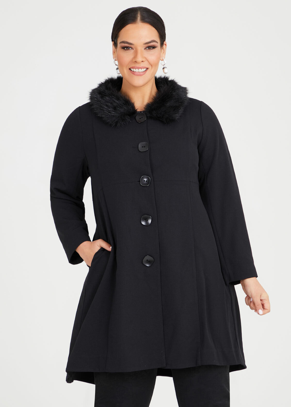 Plus size frock coat online