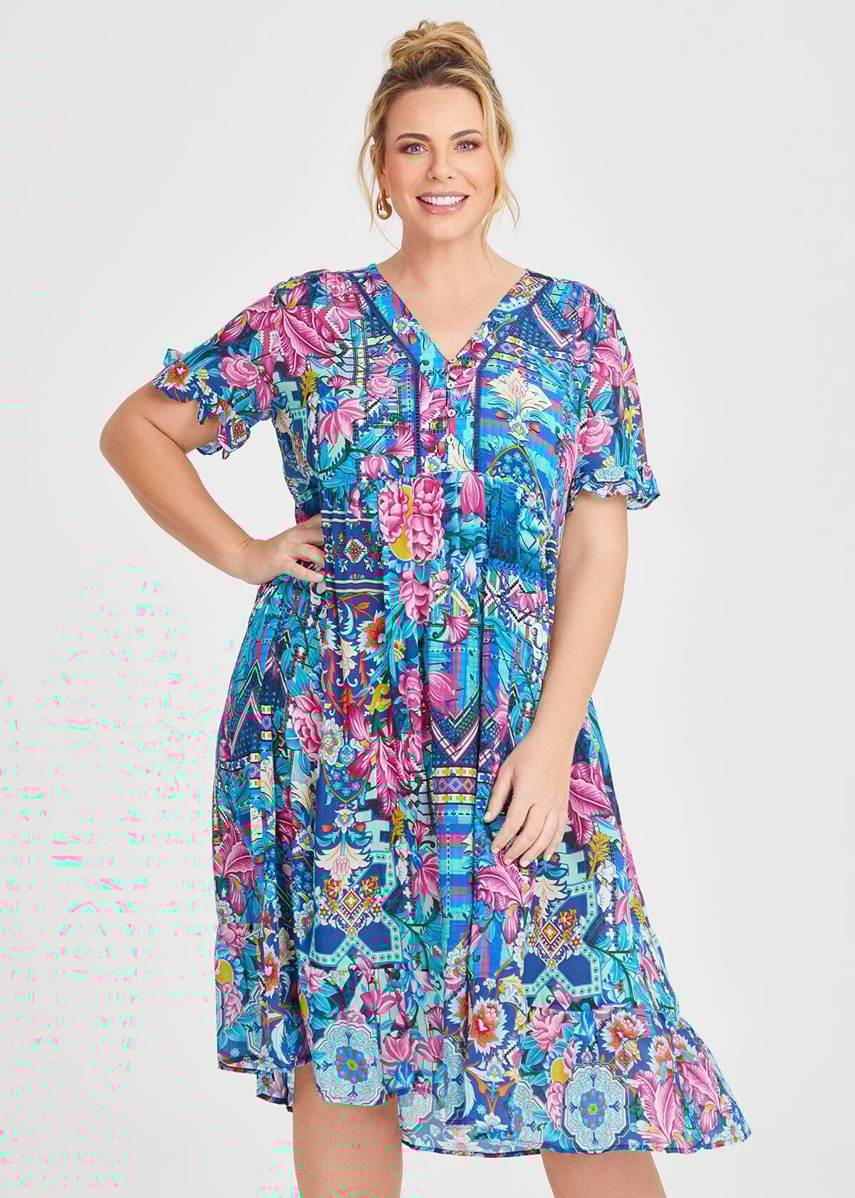 Floaty plus size dresses online