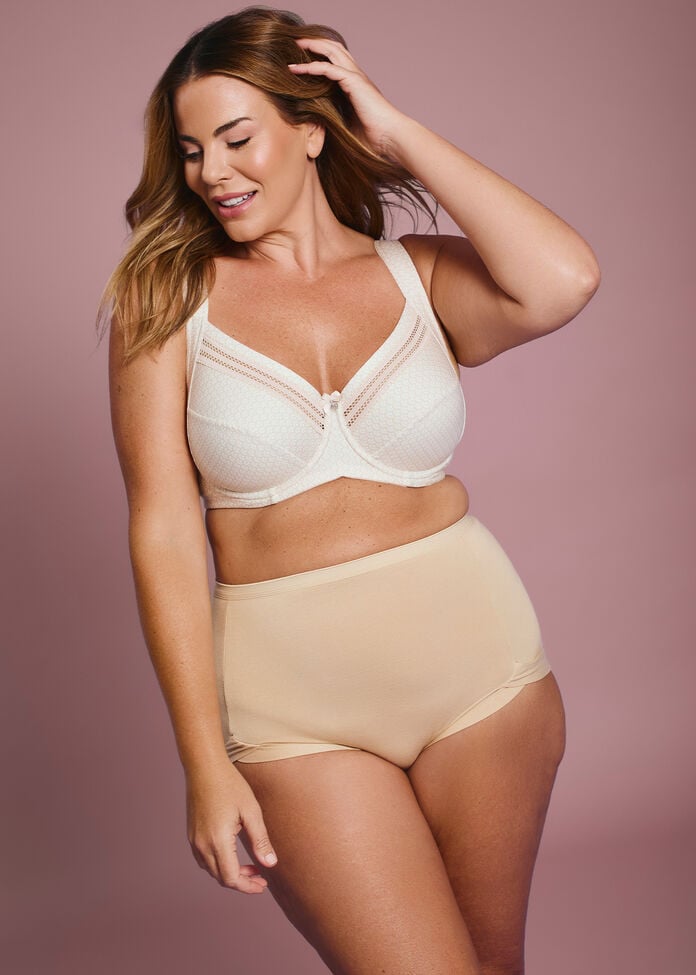 Underwire Cotton Everyday Bra, , hi-res