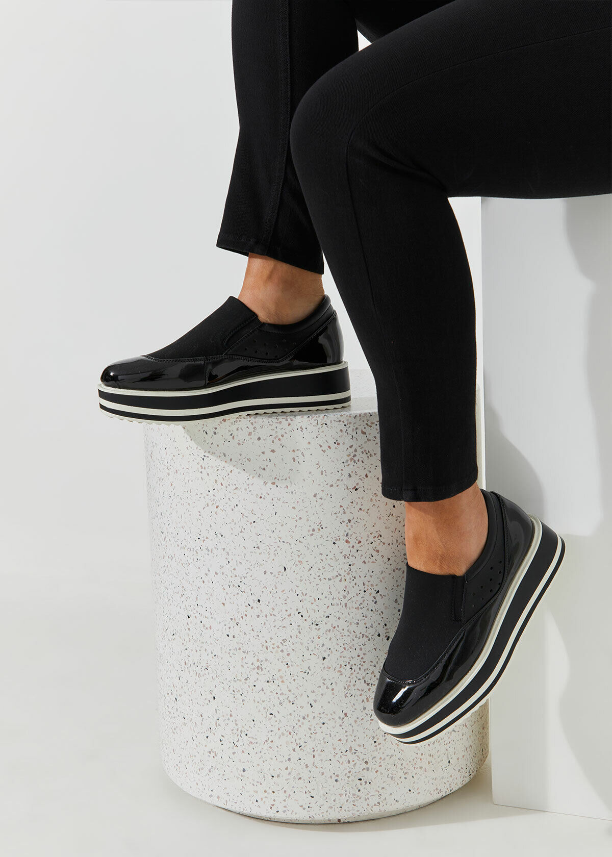 Loafer wedge discount shoes