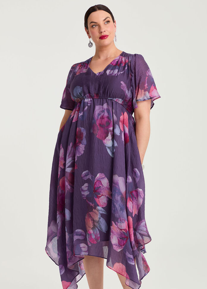 Alexandra Tencel Midi Dress, , hi-res