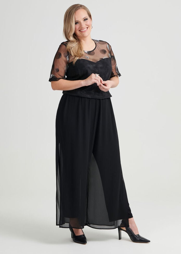 Shop Plus Size Evie Embroidered Knit Top in Black | Sizes 12-30 ...