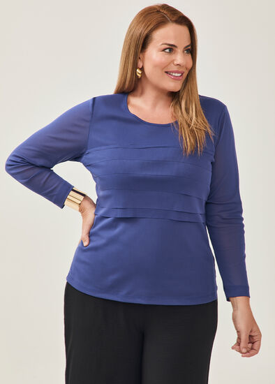 Plus Size Alla Mesh Colosseum Top
