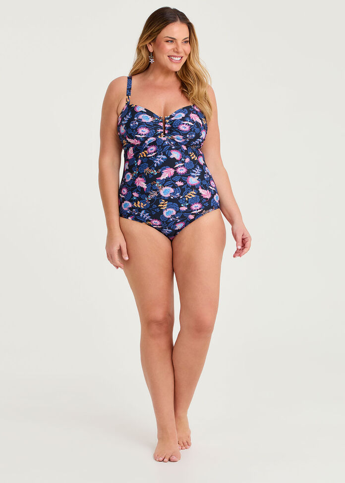 Coastal Blooms One Piece Swimsuit, , hi-res