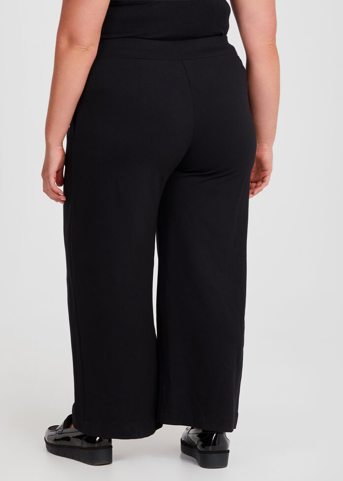 Petite Ponte Harper Wide Leg Pant, , hi-res