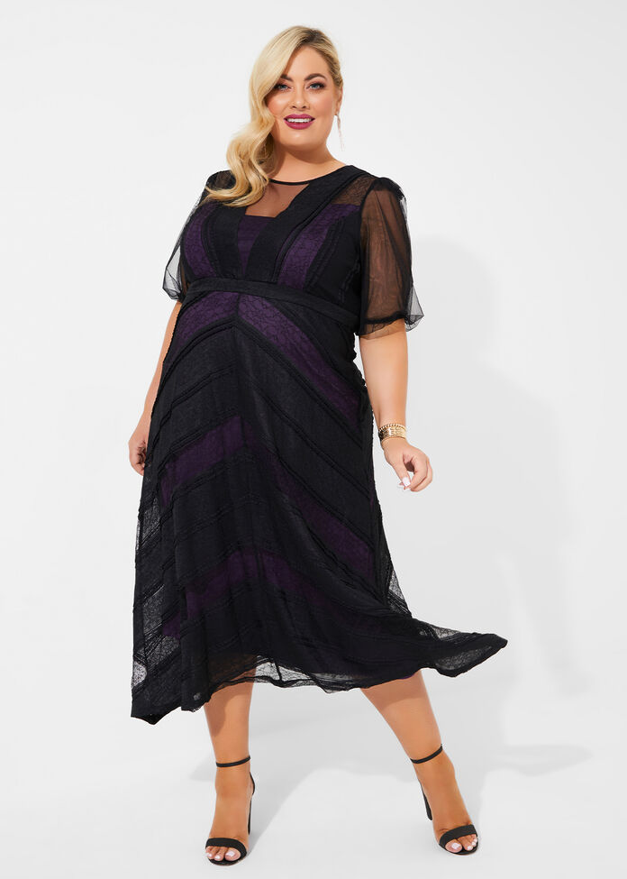 Shop Plus Size Odelia Lace Cocktail Dress in Black | Taking Shape AU