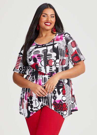 Plus Size Point Blanc Top
