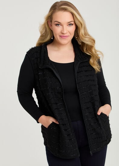 Plus Size Teddy Vest
