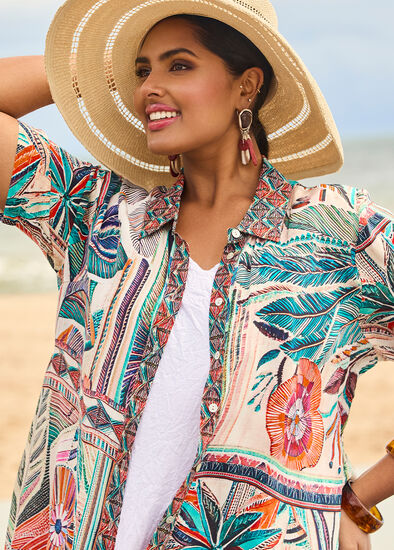 Plus Size Natural Calabria Shirt