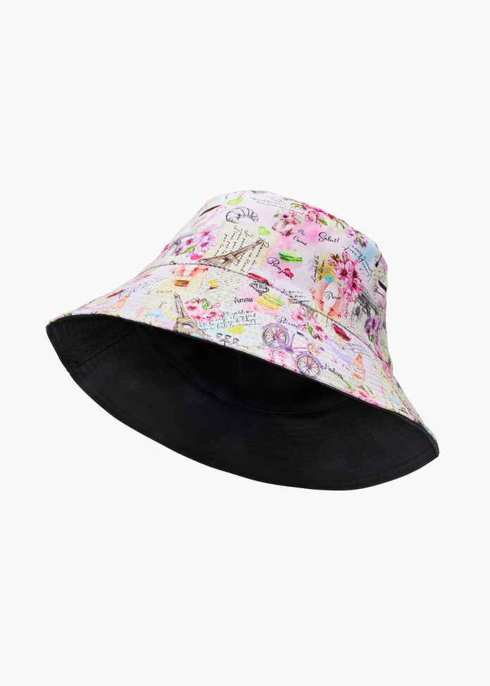 Reversible Parisian Quirky Hat, PASTEL MULTI, hi-res